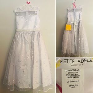 NWT Petite Adele white dress - size 9-10